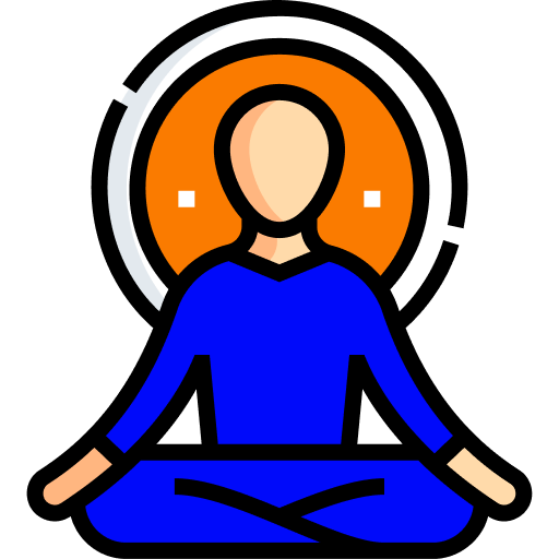 man doing yoga icon